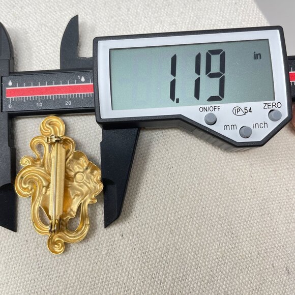 Lot of 5 Vintage‎ Brooches Christmas Art Deco Bow Angel Floral Brooch Pin - Picture 5 of 16